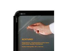 DISPLAY SALES - | Film de Protection Pet antireflet avec Protection UV (5 pièces) | Film DIN A3 | Film de Remplacement d'une épaisseur de 0,5 mm pour systèmes d'affichage, Supports, Cadres pliants
