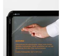 DISPLAY SALES - Lot de 2 films de protection d'écran anti-reflets pour cadre pliable imperméable DIN A1 Épaisseur 0,7 mm