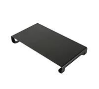 DISPLAY SALES - Lot de 2 supports pour moniteur en aluminium | rehausseur de miniteur dans différentes couleurs | Noir
