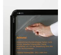 DISPLAY SALES - Lot de 2 Verre trempé d'écran anti-reflets pour cadre pliable imperméable DIN A2 Épaisseur 0,7 mm, Film de Protection