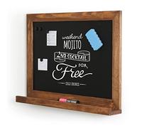 DISPLAY SALES - Tableau à craies en hêtre clair | Tableau magnétique de 50 x 70 cm | Tableau magnétique pour enfants avec surface de rangement, aimants inclus | Ardoise pour écriture