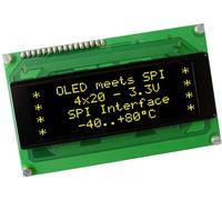 DISPLAY VISIONS Écran OLED jaune-vert 5.55 mm 3.3 V Nombre de chiffres: 4 EAW204-XLG