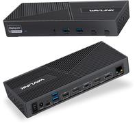 Displaylink Station D'Accueil Universelle Usb C, Avec 3 X Hdmi, 2 X Dp, 100 W Pd, Gigabit Ethernet, 6 × 10 Gbps Usb-A&C, Audio, Microphone, Compatible Avec Mac Os Et Windows