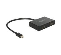 DELOCK 87696 - Mini DisplayPort 1.2 Splitter, 1x mini DisplayPort > 2x HDMI