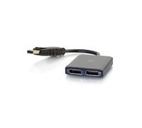 C2G DisplayPort 1.2 to Dual DisplayPort MST Hub - Répartiteur vidéo/audio - 2 x DisplayPort - de bureau