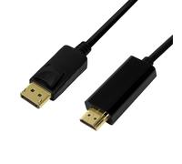 LogiLink Câble de connexion DisplayPort 1.2 - HDMI 1.4, 1,0 m