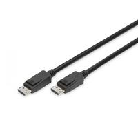 Câble de raccordement Digitus DisplayPort Fiche mâle DisplayPort, Fiche mâle DisplayPort 3.00 m noir AK-340106-030-S contact