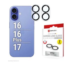 Displex Displex CamGlass All-In-One Protection d'objectif de caméra iPhone 16 / 16 Plus / 17 Transparent