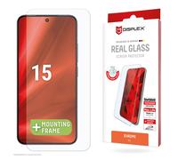Displex Verre blindé 2D/transparent (10H) pour Xiaomi 15, cadre de montage écologique, verre trempé, film de protection résistant aux rayures, compatible avec les coques