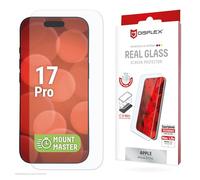 Displex EASY-ON® MountMaster Film de protection d'écran en verre trempé 10H pour Apple iPhone 17 Pro, résistant aux rayures, sans bulles