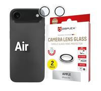 DISPLEX Lentille d'appareil photo de qualité supérieure - Compatible avec iPhone Air - Anneaux simples - 10H - Transparent - Montage rapide - CamGlass Single Lens