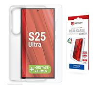 DISPLEX Protective Glass (10H) + Protective Case for Samsung Galaxy S25 Ultra, E