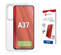 Displex Real Glass MM pour Samsung Galaxy A37 5G (verre véritable avec MountMaster + Case)
