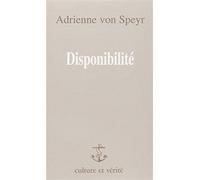 Disponibilité - Adrienne von Speyr - Lessius Eds - broché - Essai