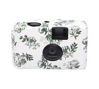 Disposable Film Camera Cute Flower Print Point and Shoot Cameras Nostalgic Boyfriend Girlfriend Graduation Gift Manual Film Camera
