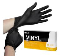 Disposable Vinyl Gloves Size S/M/L/Xl-Pack Of 50-Powder Free-Latex Free-In Dispenser Box.[N67]