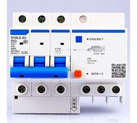 Dispositif à courant résiduel AC230/400V NX BLE-63 3P D 40 50 63A, libération électromagnétique, interrupteur d'air de Type D, fuite combinée, 1 pièces Interrupteur automatique (Color : 40A, Size :