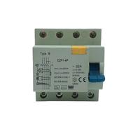 Dispositif à courant résiduel for chargement de véhicule électrique, 4P type B 30MA/100MA/300MA, 1 pièce(AC Class EC Type,4P16A100MA)