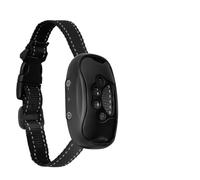 Dispositif anti-aboiement de chien à ultrasons rechargeable par USB - Collier de dressage anti-aboiement pour chiens (noir)