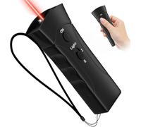 Dispositif anti-aboiement pour chiens - Dispositif anti-aboiement 3 en 1 avec LED clignotante - Appareil ultrasonique d'arrêt des aboiements de 9,1 m pour chiens petits/grands - Outil d'entraînement