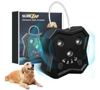 Dispositif anti-aboiement pour chiens - Dissuasif à ultrasons avec 3 modes de sécurité, rechargeable, portée de 15,2 m, contrôle d'arrêt des aboiements pour chiens de petite, moyenne et grande taille