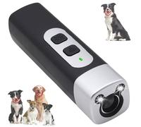 Dispositif anti-aboiement pour chiens, portée de 8 m, dispositif dissuasif des aboiements de chien avec écran HD et lampe de poche LED pour arrêter les mauvais comportements sans crier ou taper les