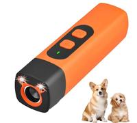 Dispositif anti-aboiement pour chiens, répulsif à ultrasons pour chiens - Portée de 9 m, dispositif anti-aboiement avec lampe de poche LED, arrête les mauvais comportements sans crier ou tapotement