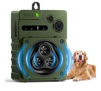 Dispositif Anti-Aboiement pour Chiens, Stoppeur d'Aboiement Rechargeable, Boîte Anti-Aboiement Intérieur Extérieur pour Chiens, Dispositifs de Dissuasion d'Aboiement Empêcher le Chien du Voisin (Vert)