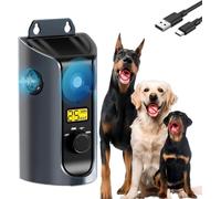 Dispositif anti-aboiements pour chiens, répulsif à ultrasons avec 3 modes | Portée 50 pieds, détection automatique aboiements, dispositif anti-aboiements sûr et sans cruauté, écran LCD, étanche