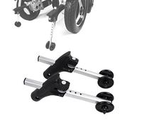 Dispositif Anti-Bascule pour Fauteuil Roulant, Paire Supports Anti-Bascule pour Fauteuil Roulant, 5 Vitesses Hauteur RéGlable, Capacité Charge 150Kg, pour Personnes âGéEs HandicapéEs,Black