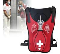 dispositif anti-étouffement, Gilet de premiers secours for adultes, avec protection dorsale, for l'entraînement aux et à l'étouffement, adapté étudiants infirmiers, rouge