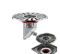 Dispositif anti-refoulement en acier inoxydable de 10,2 cm - Égouttoir de douche anti-odeur, facile à installer - Siphon d'eau anti-obstruction - Solution hygiénique pour buanderie, cave, salle de