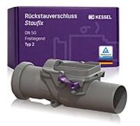 Kessel Clapet anti-retour Staufix double fermeture pour conduits horizontaux DN 50