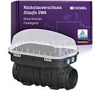 Dispositif anti-retour KESSEL Staufix SWA sans robinet 73000.10, apparent, pour eaux usées non traitées, 2 clapets anti-retour mécaniques, fermeture d'urgence, type 2