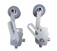 Dispositif anti-retour pour machine à bander les bords, pièce d'alimentation sans perçage en caoutchouc et métal pour le travail du bois, argent (positif)