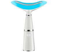 Dispositif Anti-rides USB Rechargeable pour Cou et Visage, ABS Blanc | Réducteur de Double Menton, Lisse les Lignes du Front, Usage Maison et Voyage, Format Compact
