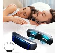 Dispositif Anti-ronflement Électrique, Détection Intelligente du Son Dispositif De Ronflement pour Améliore la Qualité du Sommeil et Soulage la Fatigue, Confortable à Porter