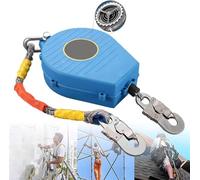 Dispositif antichute à Double Verrouillage Dispositif de sécurité en Hauteur Câble de sécurité Protection Contre Les Chutes Longe rétractable pour la Construction de Toit et la Construction de Caban