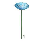 Dispositif buveur d'insectes avec piquet - 13 x 13 x 64 cm - Pied en fer - Jardinière pour nectar, support vertical pour oasis faunistique, outil décoratif pour arrosage