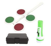 Dispositif d’essai binoculaire à 4 points lumineux, vérificateur professionnel de suppression oculaire avec distance pupillaire réglable pour enfants et adultes, incluant des