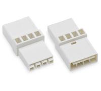 Dispositif d'accouplement série (connecteur réseau) 890 WAGO 890-654 Nombre total de pôles: 4 16 A blanc 50 pc(s)