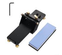 Dispositif d'affûtage avec cadre en aluminium usiné avec précision et pierre double face pour une finition contrôlée des bords