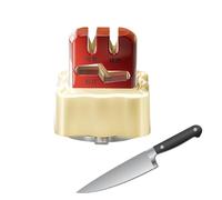 Dispositif d'Aiguisage pour Couteaux de Cuisine | Gadget D Aiguisage Manuel Avec Base À Ventouse,Affûteur De Ciseaux - Pour Les Ciseaux, Les Cisailles, La Maison, L'Extérieur, Le Voyage Et Le Camping