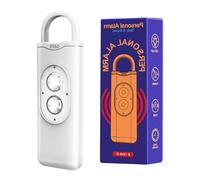 Dispositif d'alarme portable anti-assaut rechargeable avec lampes de poche LED pour le jogging de nuit, la randonnée, la sécurité porte-clés alarmes pour femmes