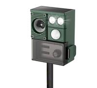 Dispositif d'alerte étanche - ultrasonique pour Animaux d'extérieur, à énergie Solaire pour Chat extérieur | pour pelouse, verger, Jardin, Cour, Animaux et extérieur Système de