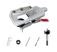 Dispositif d'alignement de charnière dissimulé entièrement en métal avec pince de verrouillage pour une installation rapide et simple de la porte. Guide de montage précis de la charnière