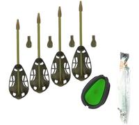 Dispositif d'appât de pêche avec système d'alimentation en ligne fabriqué en alliage de zinc 30 g, 40 g, 50 g, 60 g pour des applications stables et précises de pêche à la carpe (D)