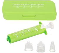 Dispositif d'Aspiration de Premiers Secours pour Piqûres d'Insectes, Kit à Pression Vide avec 3 Ventouses et Boîtier de Rangement Utilisation Randonnée