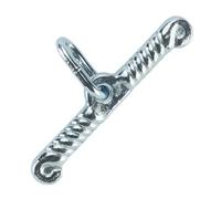 Dispositif d'attache zingué avec anneau oval Kerbl (x1) Argenté 4 mm