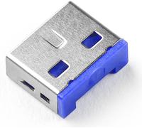Dispositif de blocage d'interface Smartkeeper UL03P1DB + clé USB Type-A en plastique bleu, 10 pièces (UL03P1DB)